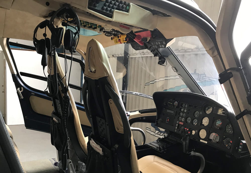AS355N Helicopter Interior